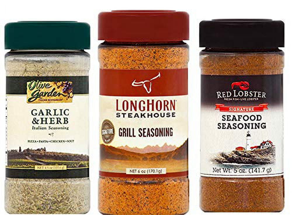 Longhorn Steakhouse Grill Seasoning, Red Lobster Signature Seafood