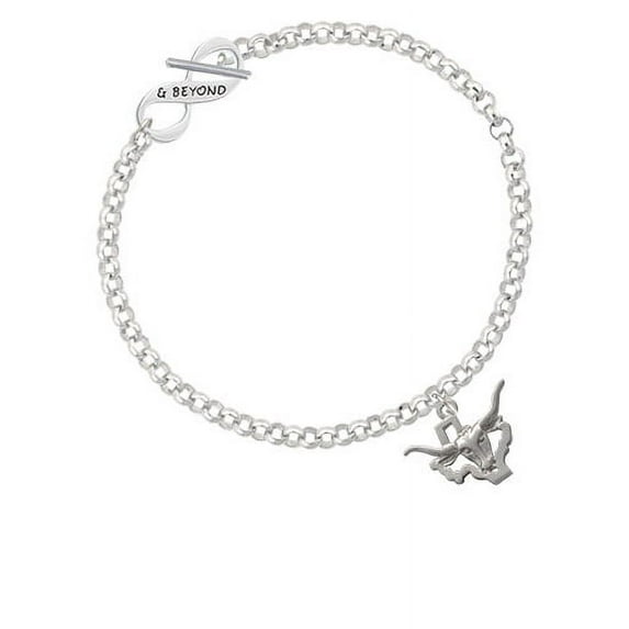 Longhorn - Texas & Beyond Infinity Toggle Chain Bracelet