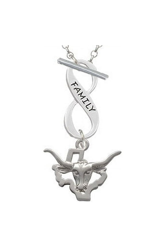Longhorn - Texas Family Infinity Toggle Chain Necklace