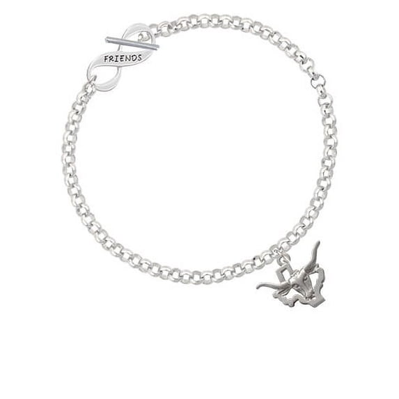 Longhorn - Texas Friends Infinity Toggle Chain Bracelet