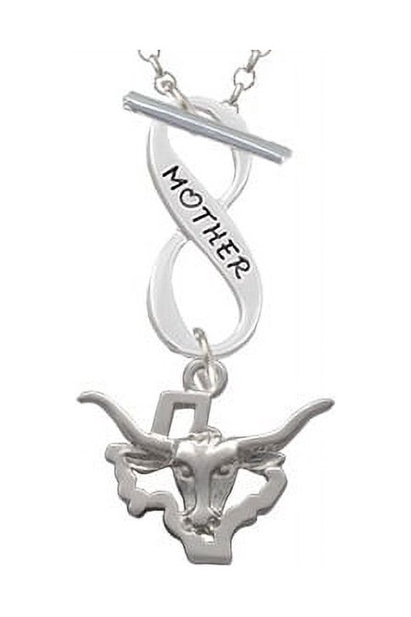 Longhorn - Texas Mother Infinity Toggle Chain Necklace