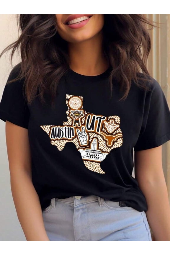 Longhorn Texas Shirt And Crewneck