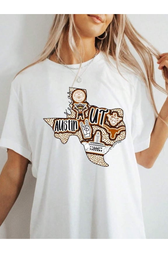 Longhorn Texas Shirt And Crewneck