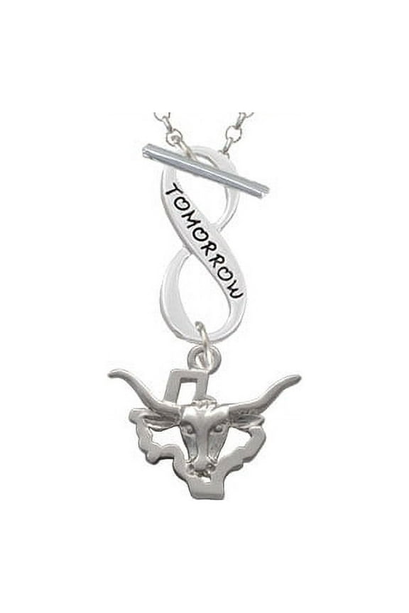 Longhorn - Texas Today Tomorrow Infinity Toggle Chain Necklace