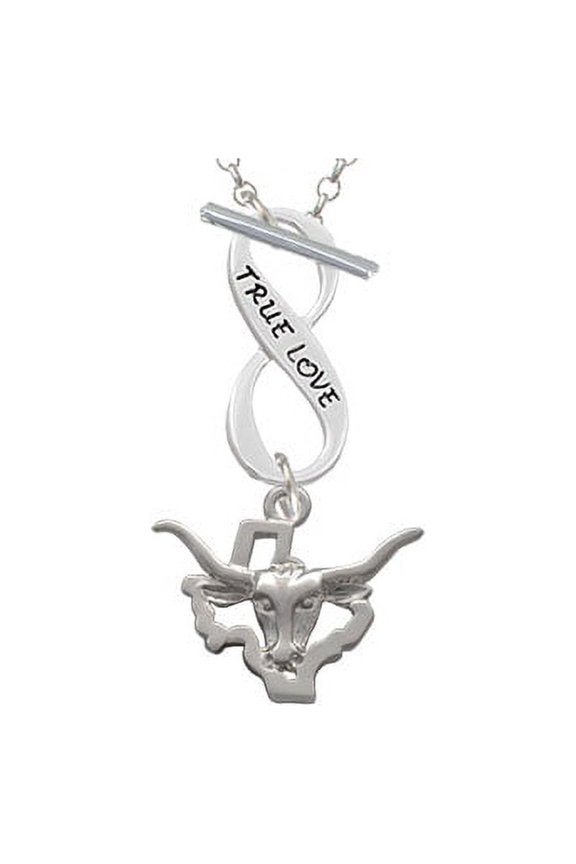 Longhorn - Texas True Love Infinity Toggle Chain Necklace