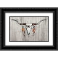 thumbnail image 1 of Longhorn on Wood 2x Matted 24x18 Black Ornate Framed Art Print by Tillmon, Avery, 1 of 2