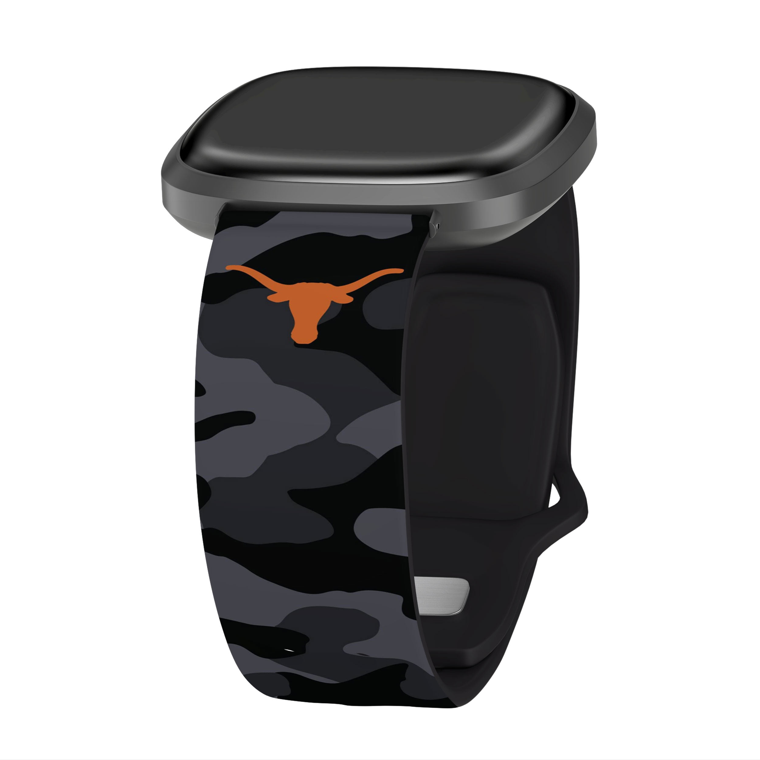 Longhorns HD Camo Unisex Watch Band for FitBit Versa 3 & Sense (Short)