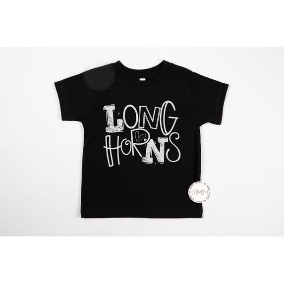 Longhorns Toddler T-Shirt Longhorns Sports Toddler T-Shirt Longhorn School Toddler T-Shirt School Spirit T-Shirt Youth TODDLER SHORT SLEEVE TEE BELLA CANVAS 3001T