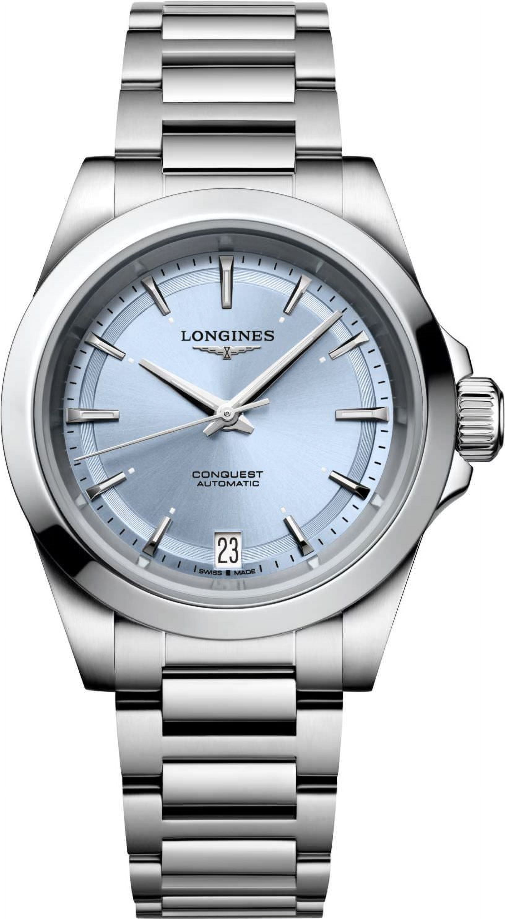 Longines Conquest Automatic 34mm Blue Dial Steel Women's Watch L3.430.4.92.6