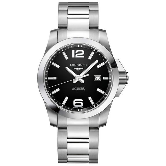 Longines Conquest Automatic Black Dial Men's 43mm Watch L3.778.4.58.6