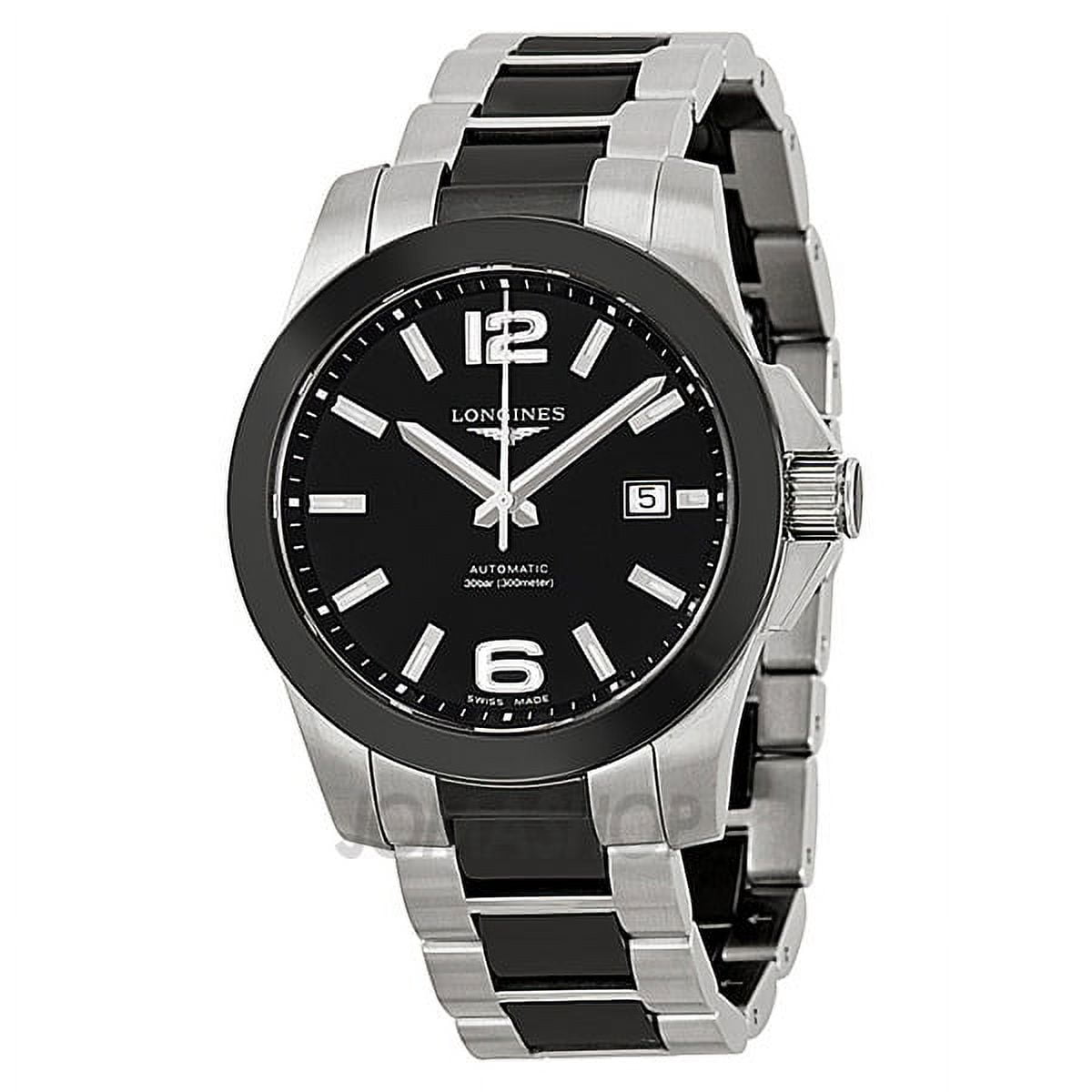 Men s Longines Conquest Black Ceramic Watch Algeria Ubuy