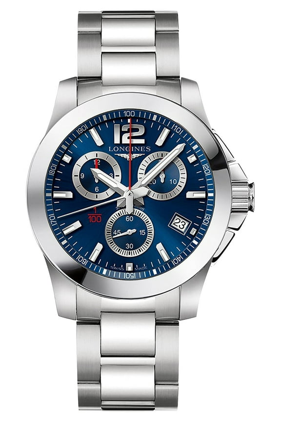 Conquest Chronograph Quartz Blue Dial Men's Watch L37004966