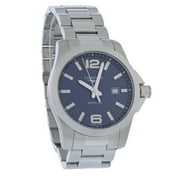 Longines Conquest Mens Stainless Swiss Quartz Watch L3.760.4.96.6