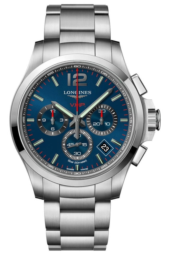 Conquest V.H.P. Perpetual Chronograph Quartz Blue Dial Men's Watch L37174966