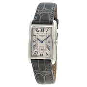 Longines DolceVita Quartz 23.3mm Silver Dial Leather Strap Women's Watch L5.512.4.71.3