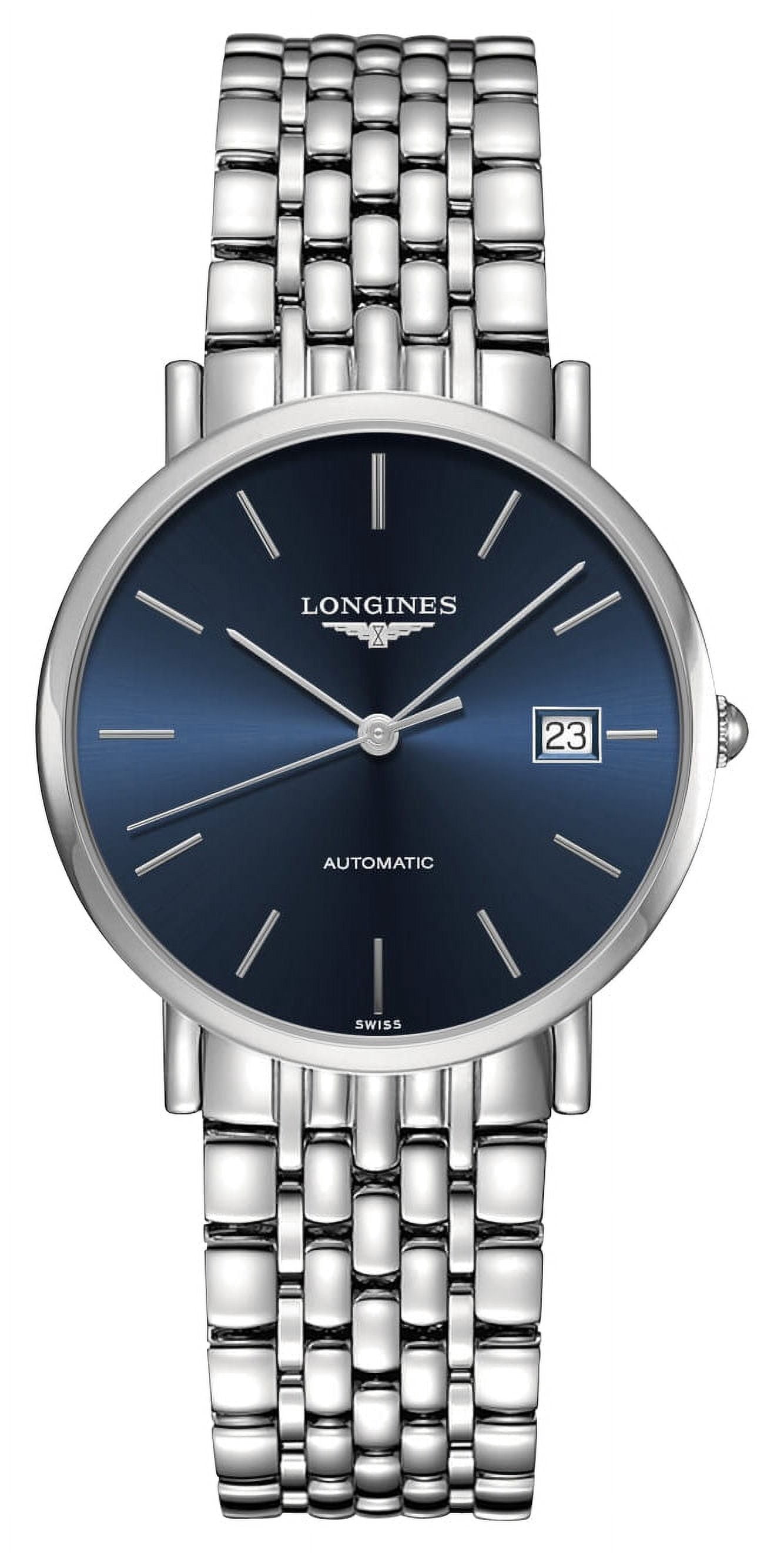 Elegant Silver Swiss stainless steel Watch with Blue Dial COVER Noble Square Ladies Elegant Blue Dial Stainless Steel  main image 4