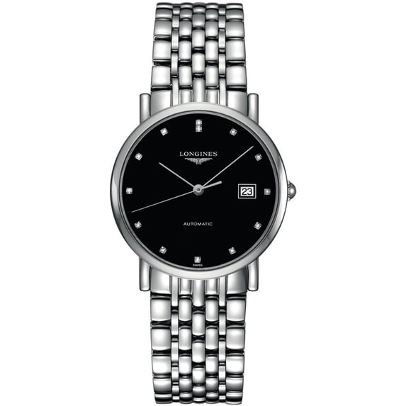 Longines Elegant Collection 34.5mm Black Dial Women's Watch L4.809.4.57.6