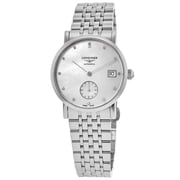 Longines Elegant Collection Automatic 34.5mm Mother of Pearl Diamond Dial Steel Womens Watch L4.312.4.87.6
