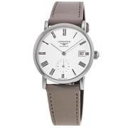 Longines Elegant Collection Automatic 34.5mm White Dial Fabric Strap Womens Watch L4.312.4.11.2