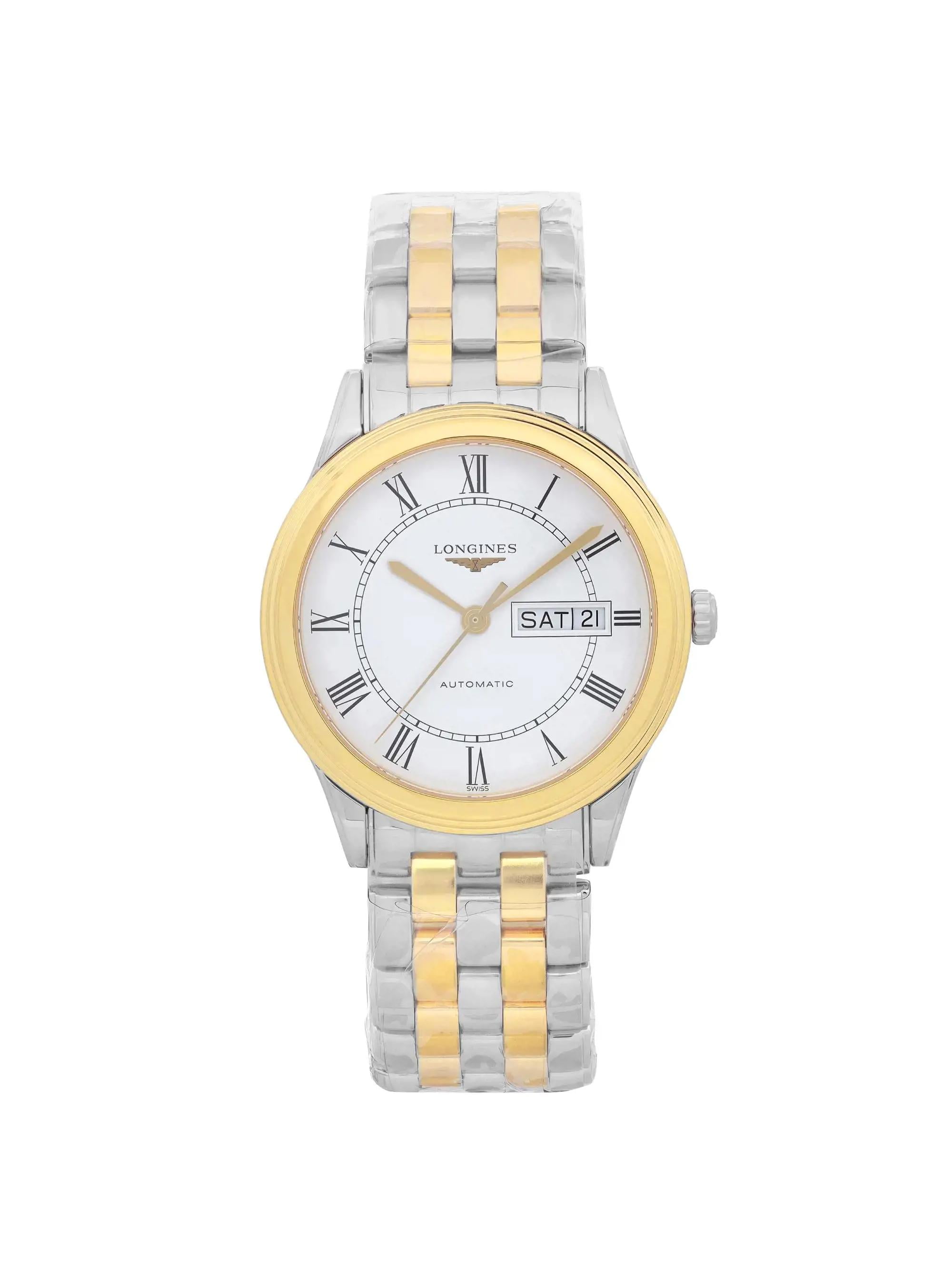 Longines day date automatic watch sale