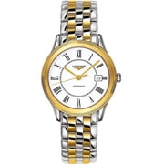 Longines Flagship Automatic White Roman Dial Two Tone Steel Womens Watch L4.774.3.21.7