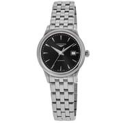 Longines Flagship Automatic 30mm Black Dial Stainless Steel Womens Watch L4.374.4.59.6