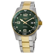 Longines HydroConquest Automatic Green Dial Two-Tone Yellow Gold & Stainless Steel Mens Watch L3.781.3.06.7