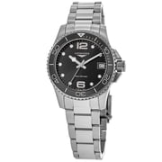 Longines HydroConquest Quartz Black Dial Stainless Steel Womens Watch L3.370.4.56.6