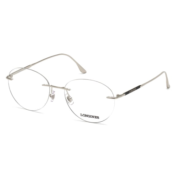 Longines LG5002-H Rimless Round Shiny Palladium Eyeglasses