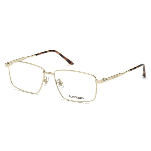 Longines LG5017-H Full Rim Rectangle Pale Gold Eyeglasses