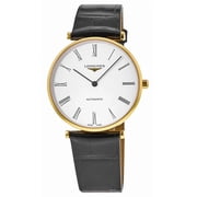 Longines La Grande Classique Automatic 38mm White Dial Leather Strap Mens Watch L4.918.2.11.2