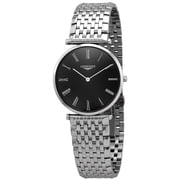 Longines La Grande Classique Quartz Black Dial Stainless Steel Womens Watch L4.755.45.1.6