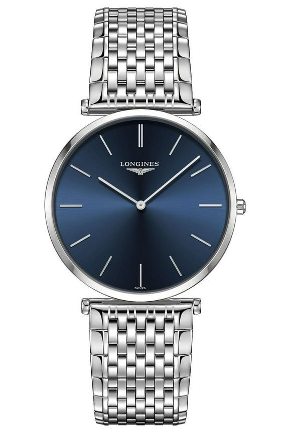 La Grande Classique Stainless Steel Blue Dial Quartz Unisex Watch L4.766.4.95.6