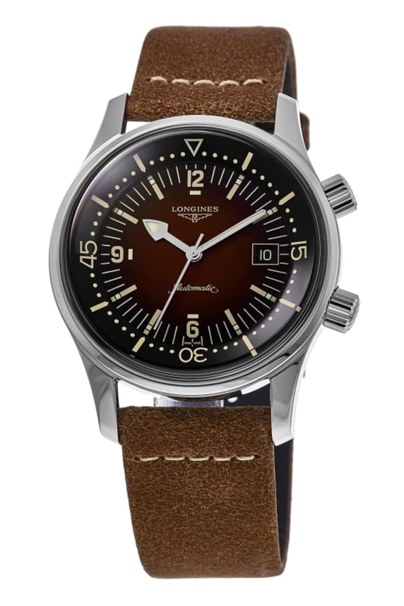 Legend Diver Leather Strap Brown Dial Automatic L3.774.4.60.2 300M Men's Watch