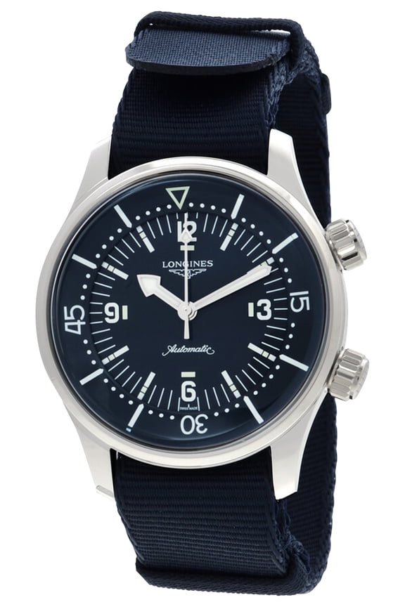 Legend Diver Automatic Stainless Steel Blue Dial Blue NATO Nylon Strap Divers Mens Watch L37644902