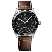 Longines Longines Spirit قرص أسود أوتوماتيكي من الفولاذ المقاوم للصدأ للرجال ساعة L38124532