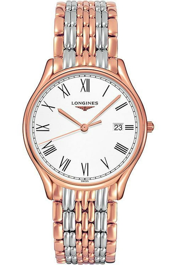 Lyre Quartz 38mm White Dial Two Tone Men's Watch L4.859.1.11.7