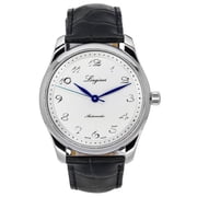 Longines Master Collection Automatic 40mm Silver Dial Leather Strap Mens Watch L2.793.4.73.2