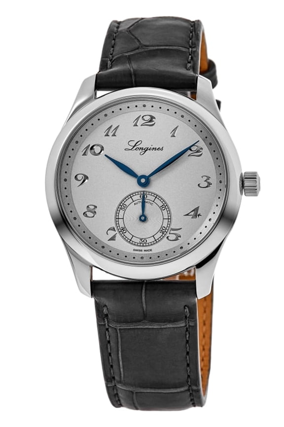 Master Collection Automatic 38.5mm Silver Dial Leather Strap Men's Watch L2.843.4.73.2