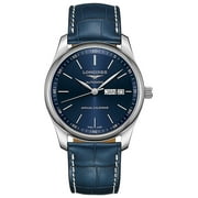 Longines Master Collection Automatic Stainless Steel Blue Dial Blue Leather Strap Date/Month Mens Watch L2.910.4.92.0