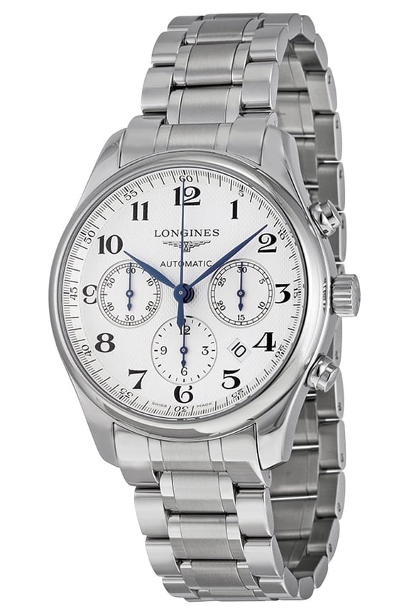 Master Collection Automatic Chronograph Stainless Steel Silver-Tone Dial Date Mens Watch L27594786