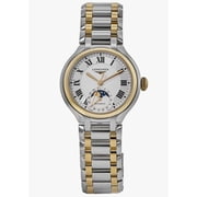 Longines Primaluna Moonphase Automatic Ivory Dial 18k Yellow Gold & Steel Womens Watch L8.126.5.79.7