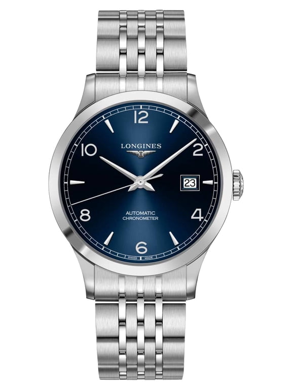 Record Chronometer 40mm Blue Dial Stainless Steel Men's Watch L2.821.4.96.6