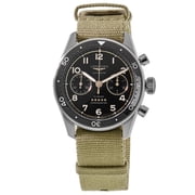 Longines Spirit Flyback 42mm Chronograph Black Dial Synthetic Strap Mens Watch L3.821.4.53.9