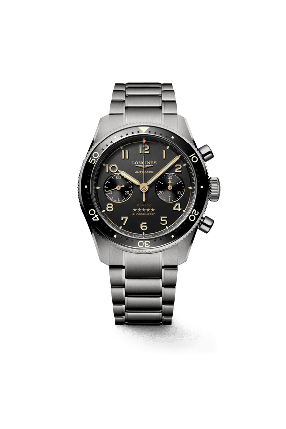 Spirit Flyback Grey Dial Titanium Men's Watch L3.821.1.53.6