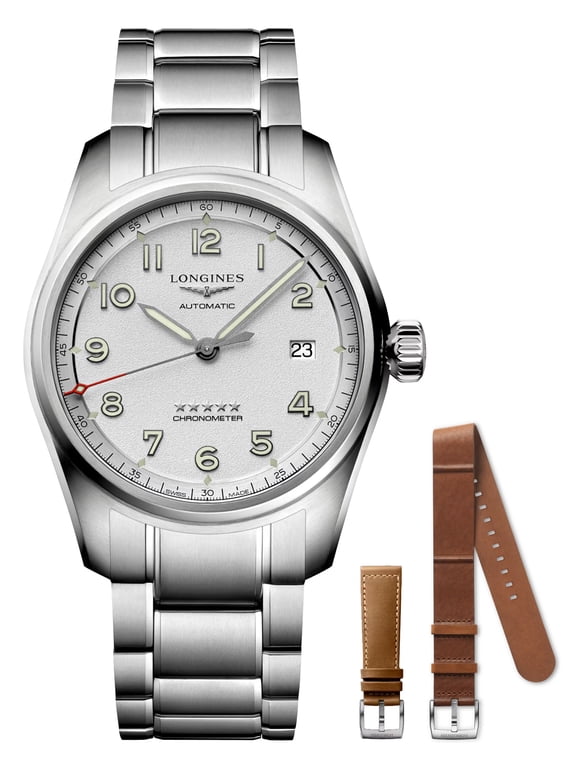 Spirit Prestige Edition Stainless Steel Automatic Silver Dial Men's Watch L38104739
