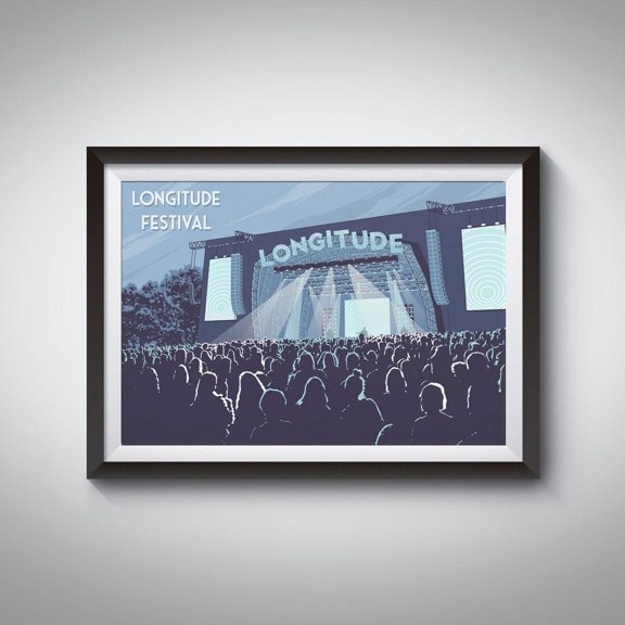 Longitude Festival Dublin Ireland Marlay Park Music Art Unframed Paper Print