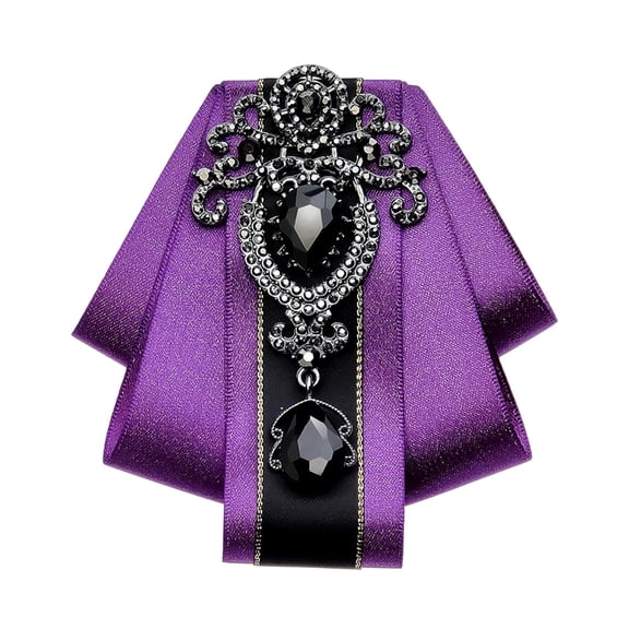 Longlarge Diamond Bow with Adjustable Strap formal Floral Bow Sparkling Rhinestone Groom and Groomsman Accessory Suitable for Weddings formal Even