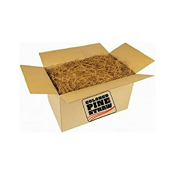 Longleaf Pine Straw Loose in Box for Landscaping - Brown Color UV Resistant - Covers Up to 90 Square Feet