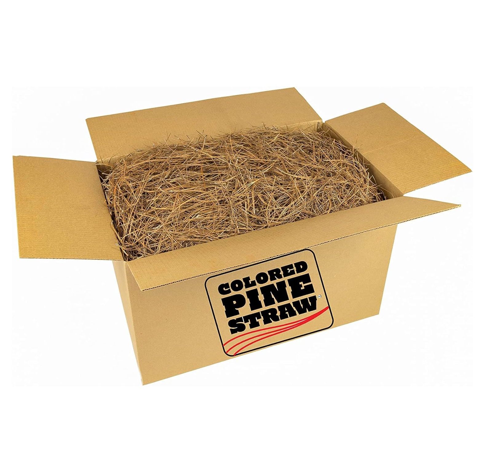 Longleaf Pine Straw Loose in Box for Landscaping NonColored Covers